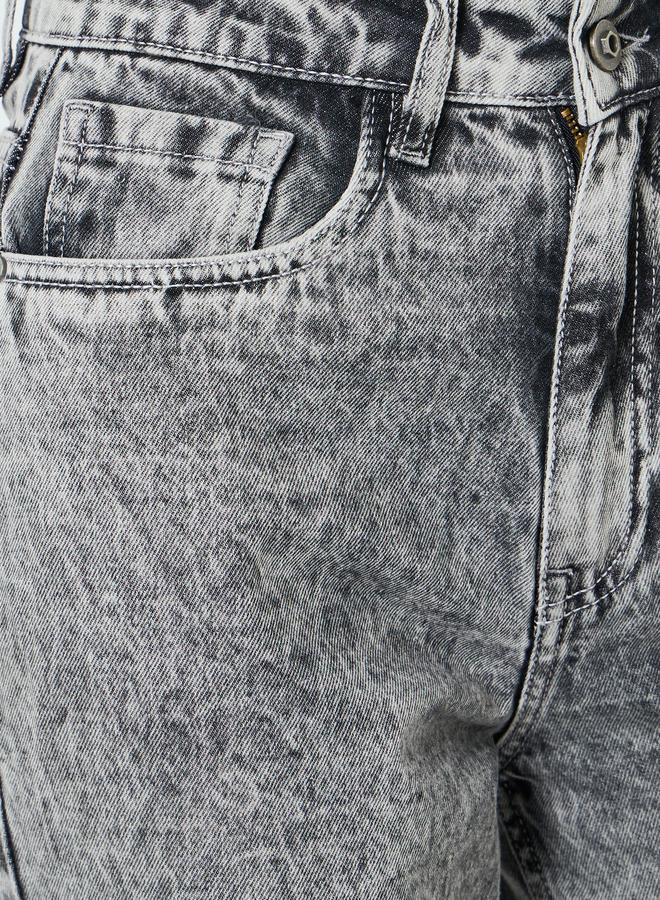 ستايلي جينز بخصر عالي وأرجل واسعة - Image 2